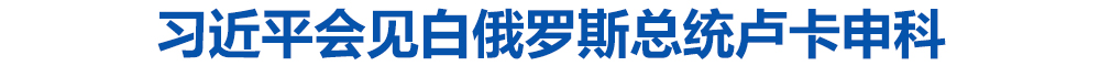 习近平会见白俄罗斯总统卢卡申科